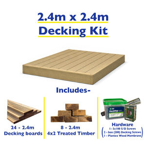 Decking Kit 8ft x 8ft (2.4m x 2.4m)